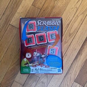 Hasbro Scrabble Flash Electronic Game - Red and Blue Accents
